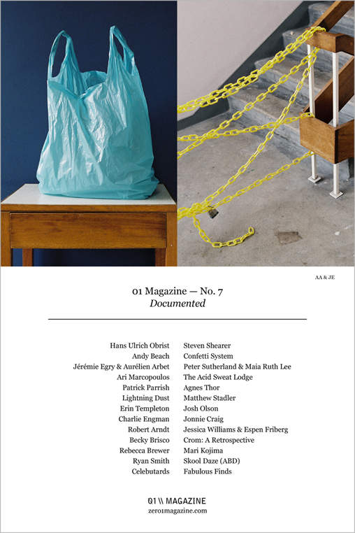 01 magazine documented cover