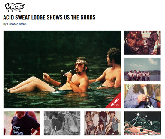 acid sweat lodge - Vice Magazine